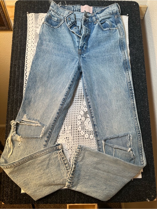 REVICE Denim - REVICE Light Blue Distressed Women’s Jeans - Casual High-Rise Fit